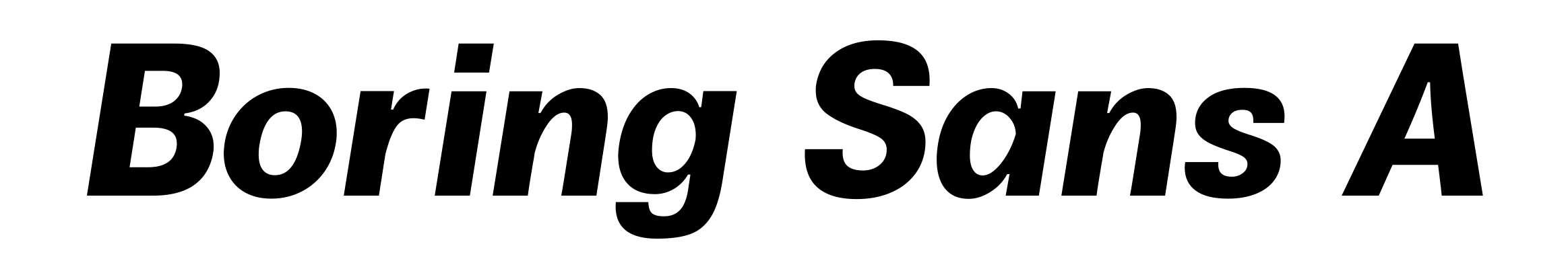 Boring Sans A